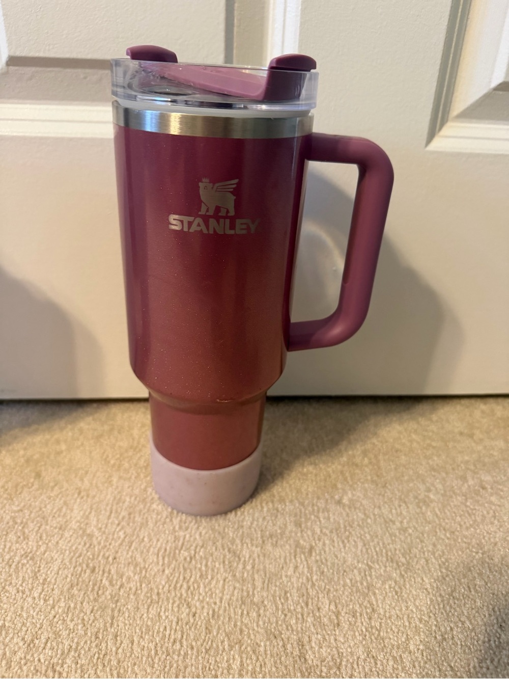 Stanley Maroon Travel Mug with Handle